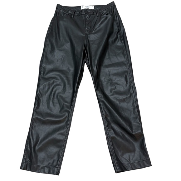 Hollister Pants - Hollister Black Faux Leather Ultra High Rise Pants Size 29/ 9R